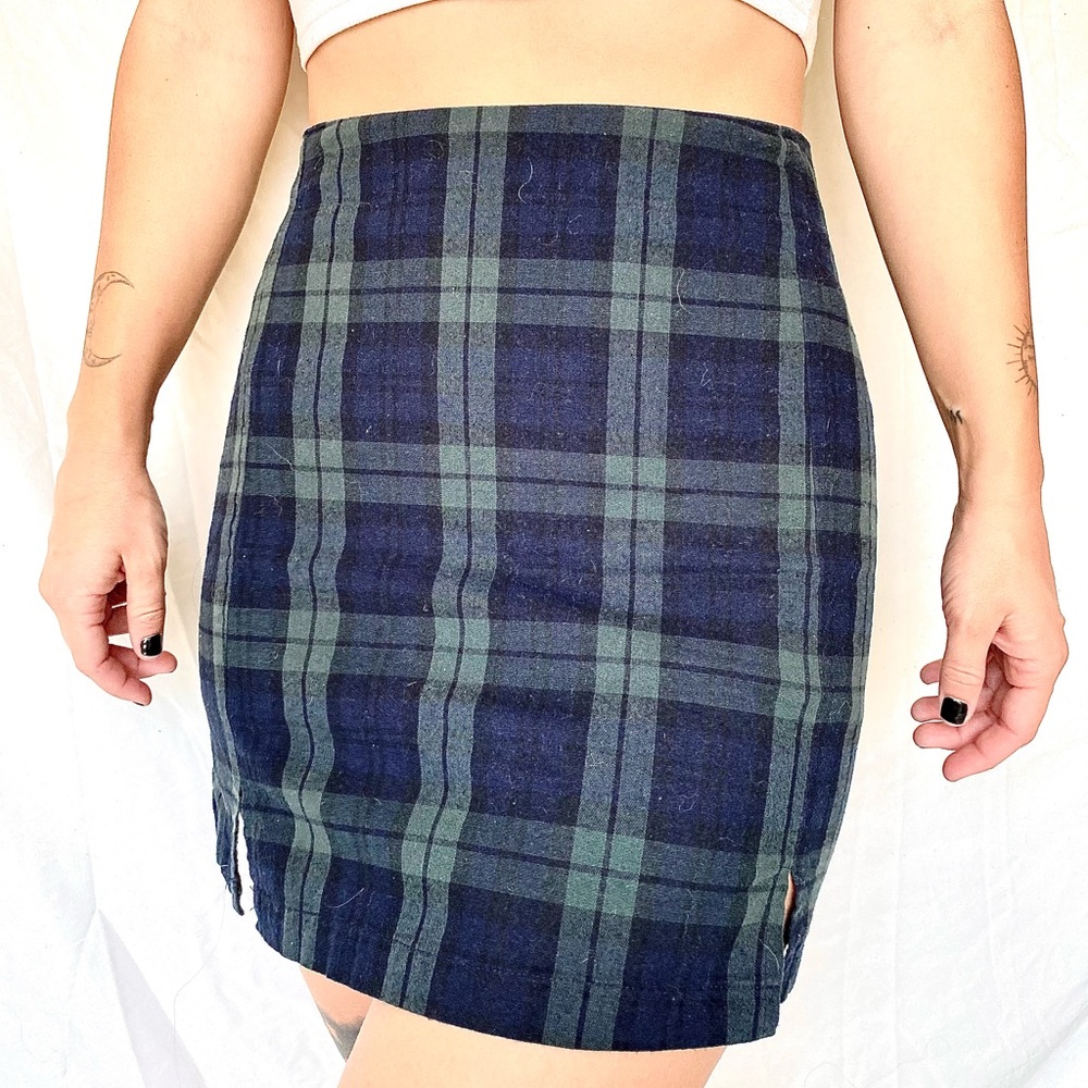 JOHN GAULT PLAID SKIRT